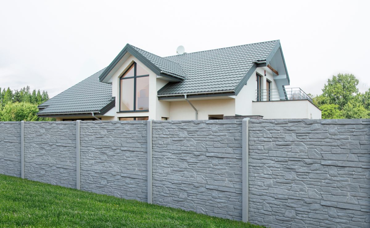OGRODZENIA BETONOWE JEDNOSTRONNE REALIZACJE